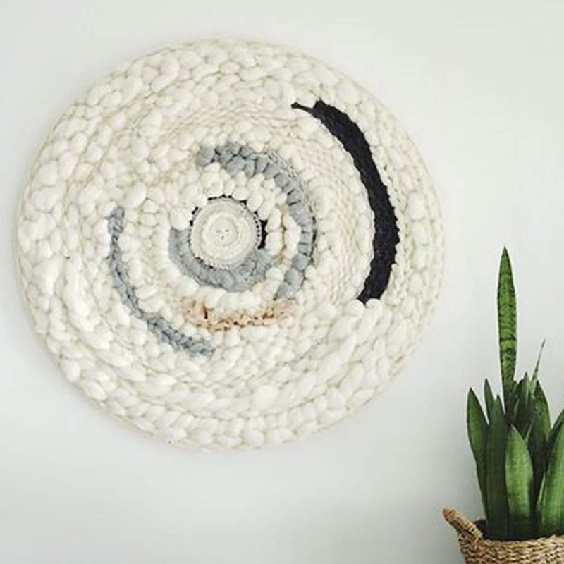 CfoPiryx Handmade Weaving Machine, Multifunctional Round Wooden Machine Tools Knitting Loom DIY Handmade Household Weaving Machine Great for Knitting Coaster and Vintage Style Network, etc.(as shown) - Image 2